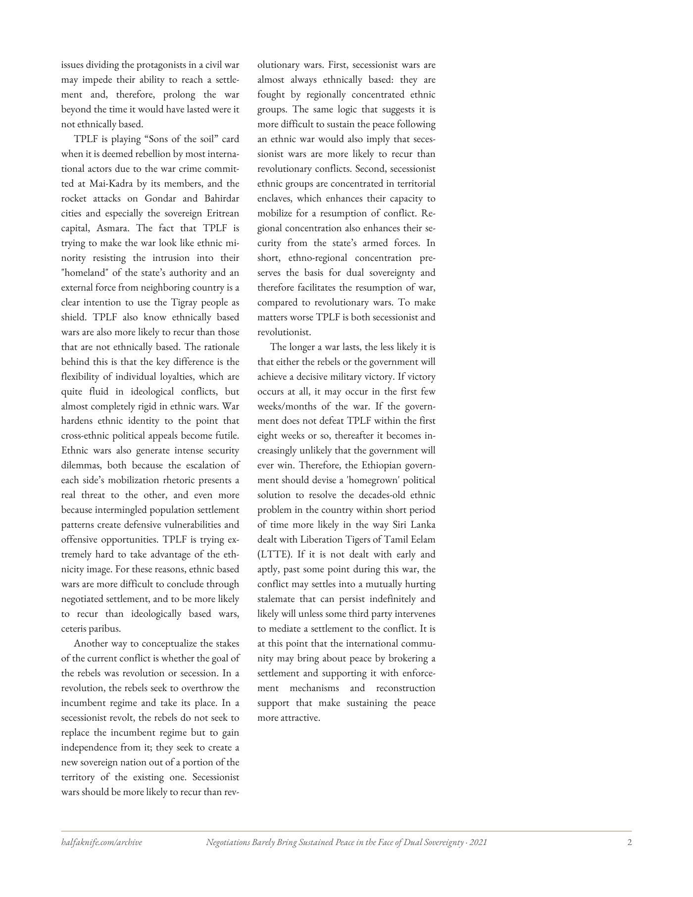 Negotiations Barely Bring Sustained Peace in the Face of Dual Sovereignty — typeset page 2